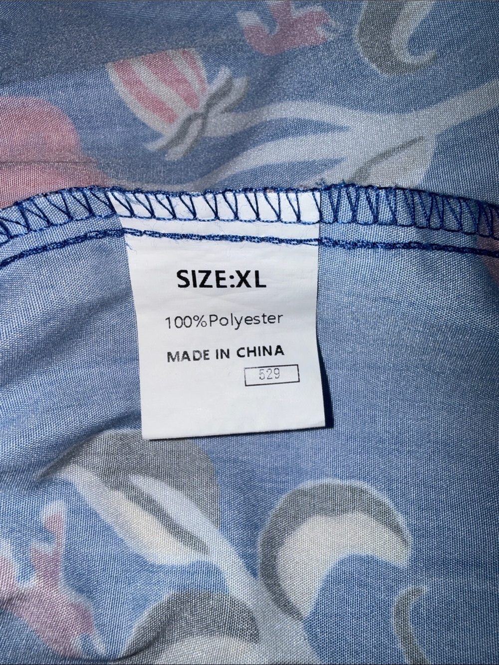 SHEIN Royal Blue Maxi Dress with Pink Floral Print - Picture 3 of 3
